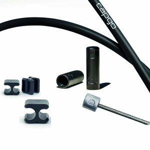 Balnelio laikiklio (dropper) troselių komplektas Capgo BL stainless black