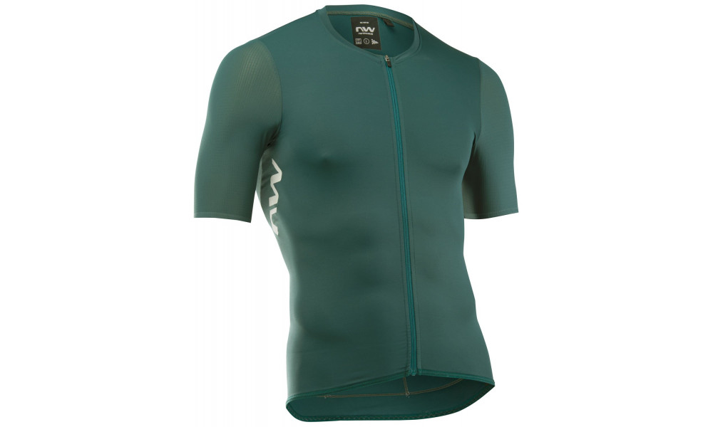Dviratininko marškinėliai Northwave Essence EVO S/S petrolium - 1