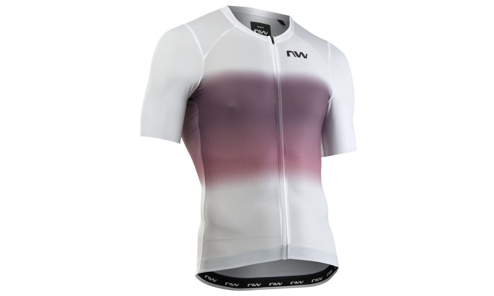 Dviratininko marškinėliai Northwave Blade Air S/S white-dusty malva - 1