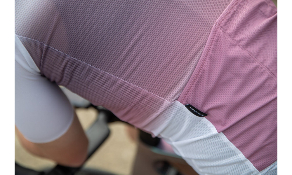 Dviratininko marškinėliai Northwave Blade Air S/S white-dusty malva - 2