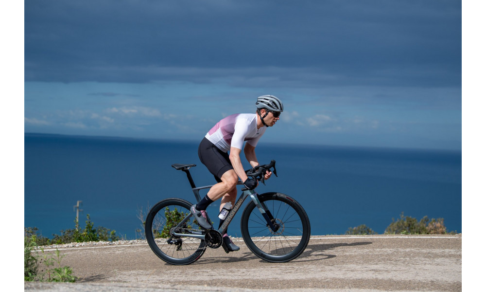 Dviratininko marškinėliai Northwave Blade Air S/S white-dusty malva - 7