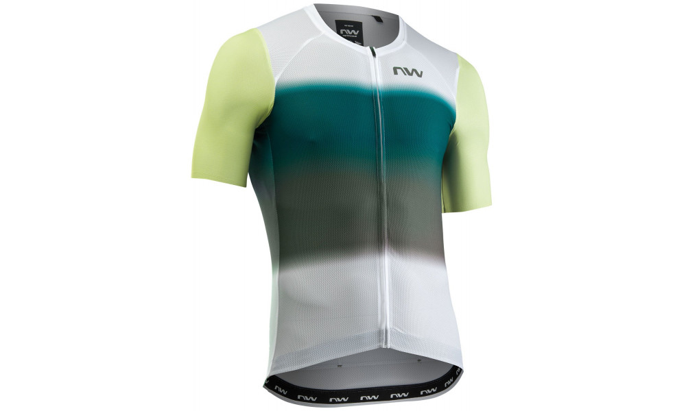 Dviratininko marškinėliai Northwave Blade Air S/S white-cool matcha - 1