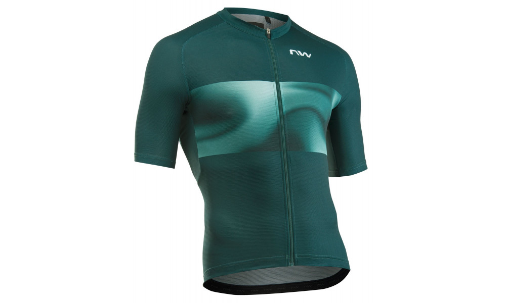 Dviratininko marškinėliai Northwave Force EVO S/S petrolium - 1