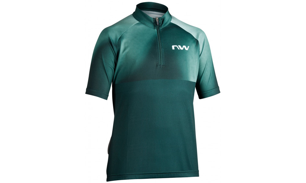 Dviratininko marškinėliai Northwave Force EVO Junior S/S petrolium - 1