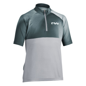 Dviratininko marškinėliai Northwave Force EVO Junior S/S light grey