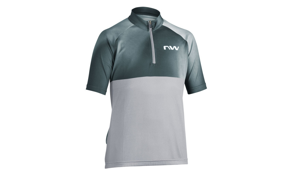 Dviratininko marškinėliai Northwave Force EVO Junior S/S light grey - 1