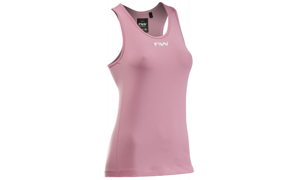 Dviratininko marškinėliai Northwave Essence Tank WMN S/S dusty malva - 1