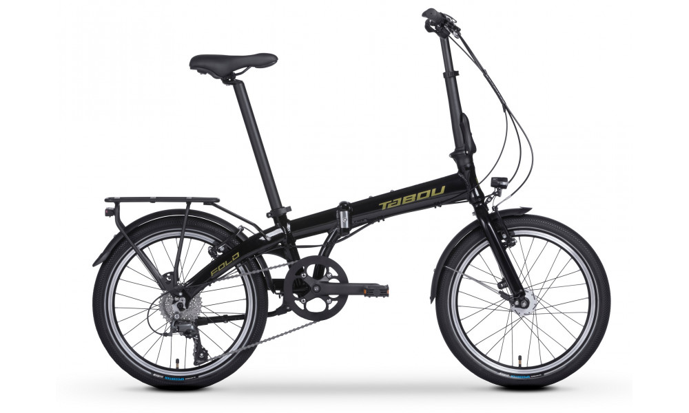 Dviratis Tabou Fold Street black-gold 