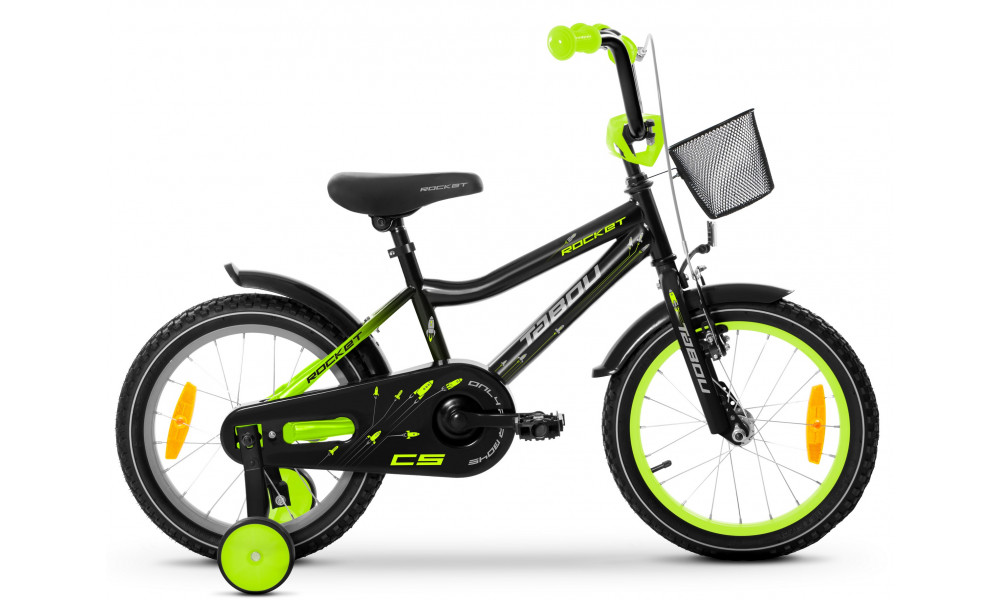 Dviratis Tabou Rocket CS Alu 20 black-lime 