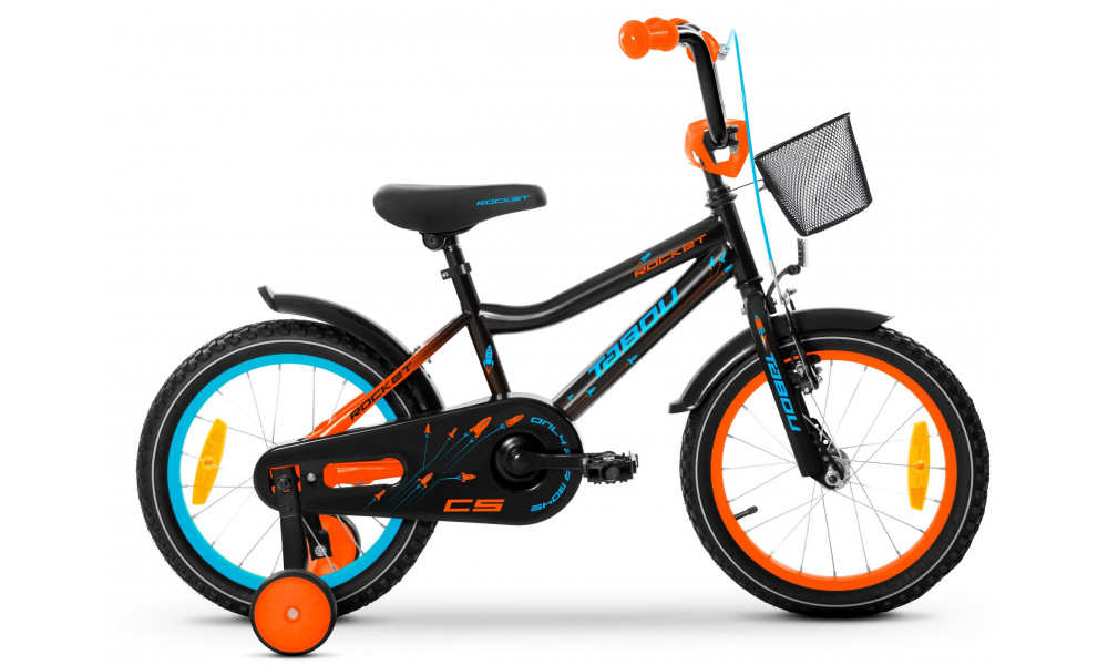 Dviratis Tabou Rocket CS Alu 20 black-orange 