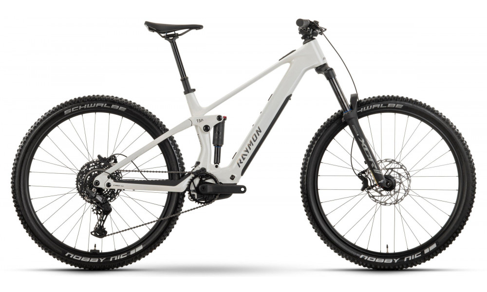 Elektrinis dviratis Raymon Airok Pure 29" 400 2026 star white-brushed black - 1