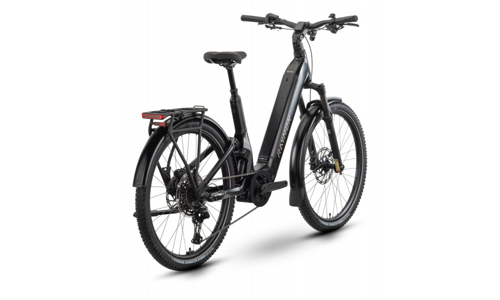 Elektrinis dviratis Raymon Tavano Comp 27.5" 800 2026 black stealth - 2