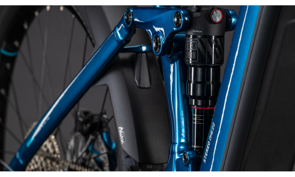 Elektrinis dviratis Cube Stereo Hybrid ONE22 Race 800 27.5 electricblue'n'white 2026 - 2