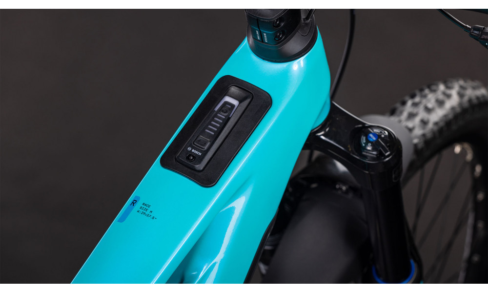 Elektrinis dviratis Cube Stereo Hybrid ONE77 HPC Race 800 29x27.5 swimmingpool'n'black 2026 - 2