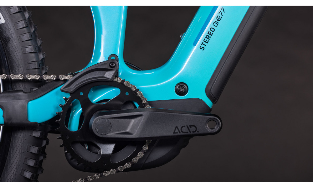 Elektrinis dviratis Cube Stereo Hybrid ONE77 HPC Race 800 29x27.5 swimmingpool'n'black 2026 - 3