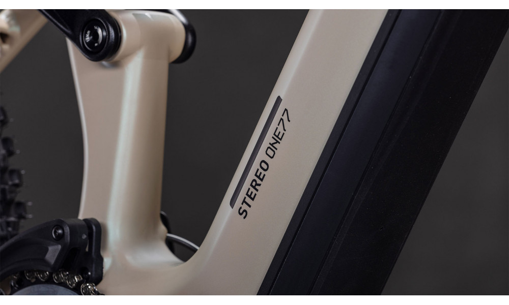 Elektrinis dviratis Cube Stereo Hybrid ONE77 HPC SLX 800 29x27.5 glintsand'n'black 2026 - 3