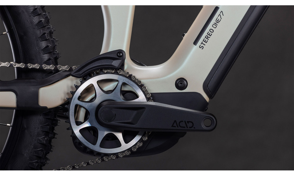 Elektrinis dviratis Cube Stereo Hybrid ONE77 HPC SLX 800 29x27.5 glintsand'n'black 2026 - 4