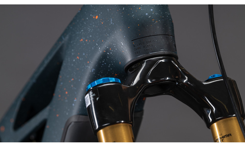 Elektrinis dviratis Cube Stereo Hybrid ONE77 HPC SLT 800 29x27.5 galaxy'n'orange 2026 - 7