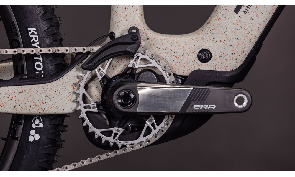 Elektrinis dviratis Cube AMS Hybrid ONE77 C:62 SUPER TM 600X 29x27.5 reedbeigegrit'n'orange 2026 - 2