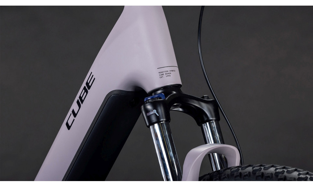 Elektrinis dviratis Cube Reaction Hybrid Performance 600 Easy Entry 27.5 plumgrey'n'black 2026 - 2