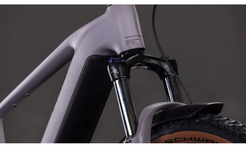 Elektrinis dviratis Cube Reaction Hybrid Performance 600 FE 29 plumgrey'n'black 2026 - 2