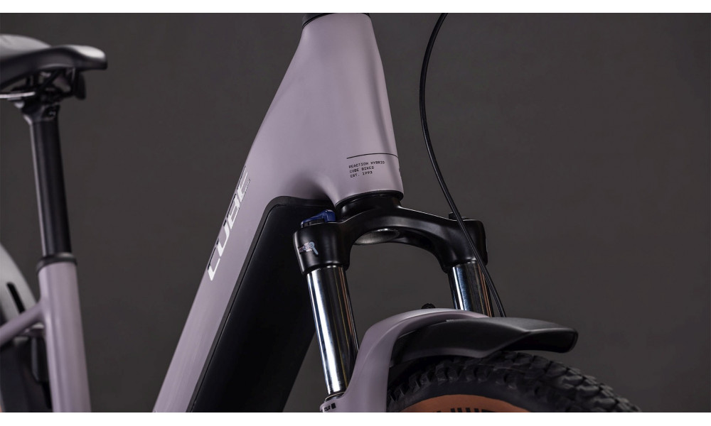 Elektrinis dviratis Cube Reaction Hybrid Performance 600 FE Easy Entry 27.5 plumgrey'n'black 2026 - 2