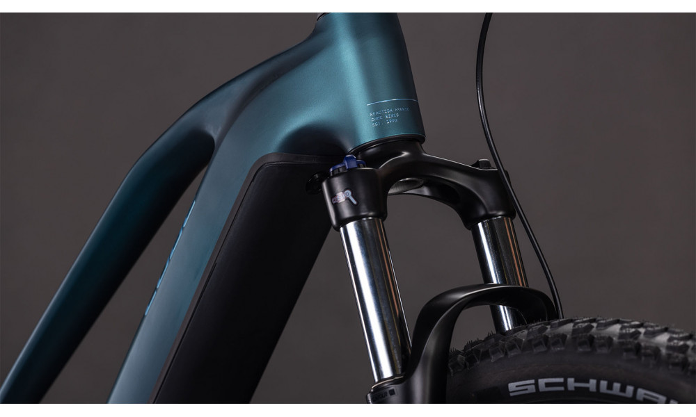 Elektrinis dviratis Cube Reaction Hybrid ONE 600 Trapeze 27.5 royalgreen'n'prism 2026 - 2