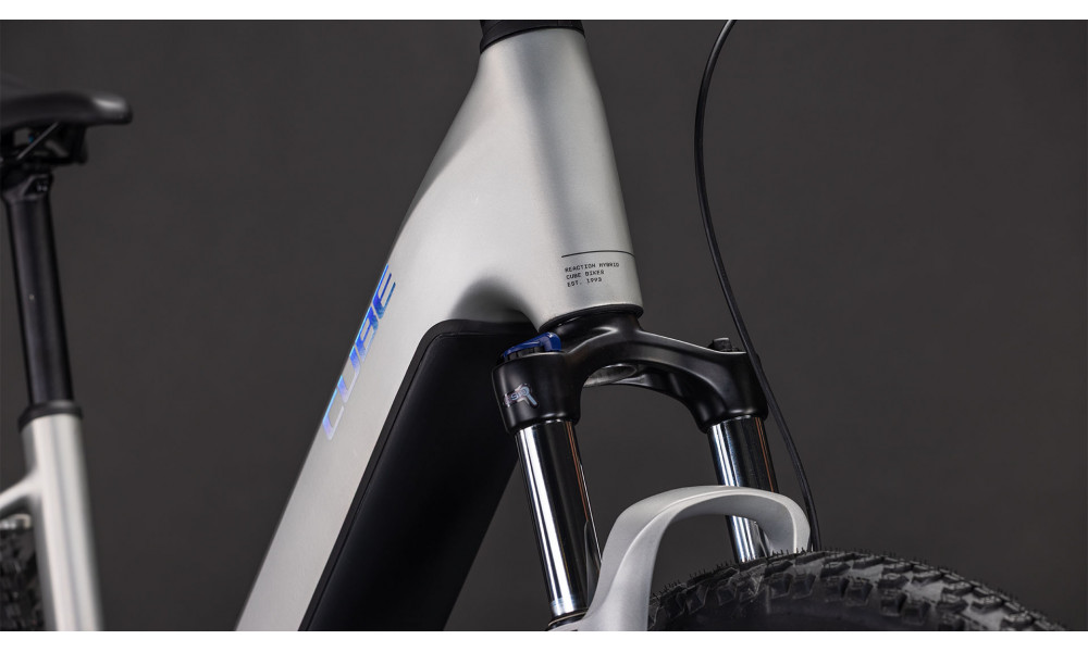 Elektrinis dviratis Cube Reaction Hybrid ONE 600 Easy Entry 27.5 sleekgrey'n'prism 2026 - 2