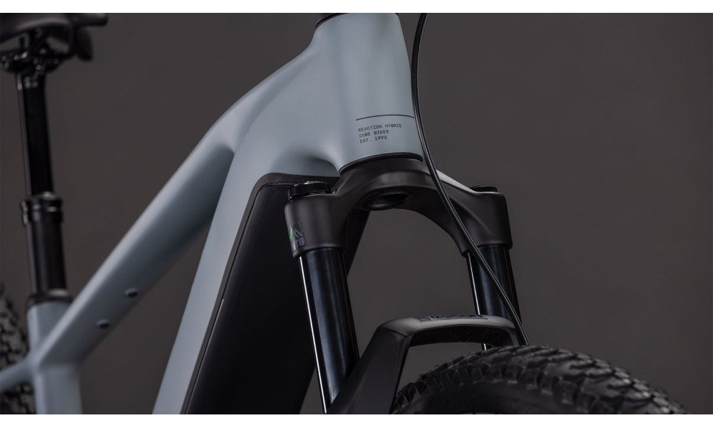 Elektrinis dviratis Cube Reaction Hybrid Race 800 27.5 vulcan'n'orange 2026 - 2