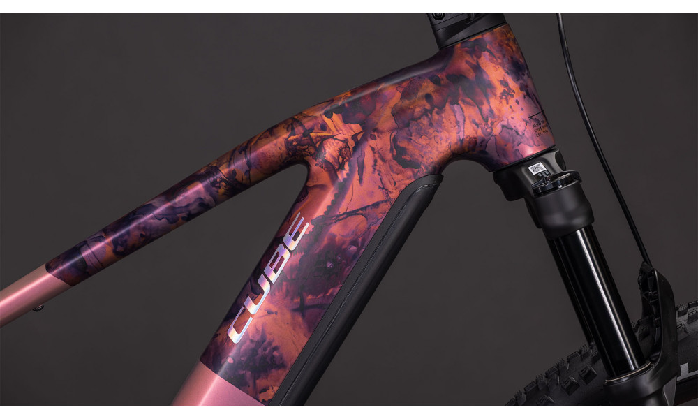 Elektrinis dviratis Cube Reaction Hybrid SLX 800 27.5 shiftblush'n'art 2026 - 2