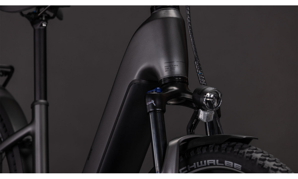 Elektrinis dviratis Cube Nuride Hybrid Performance 600 Easy Entry slabgrey'n'black 2026 - 2