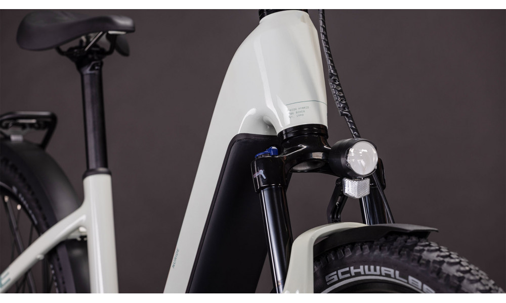 Elektrinis dviratis Cube Nuride Hybrid Performance 600 Easy Entry desertstone'n'grey 2026 - 2