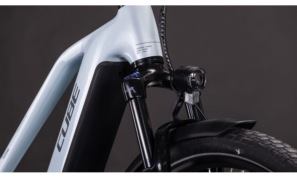 Elektrinis dviratis Cube Touring Hybrid ONE 600 Trapeze glacier'n'reflex 2026 - 2