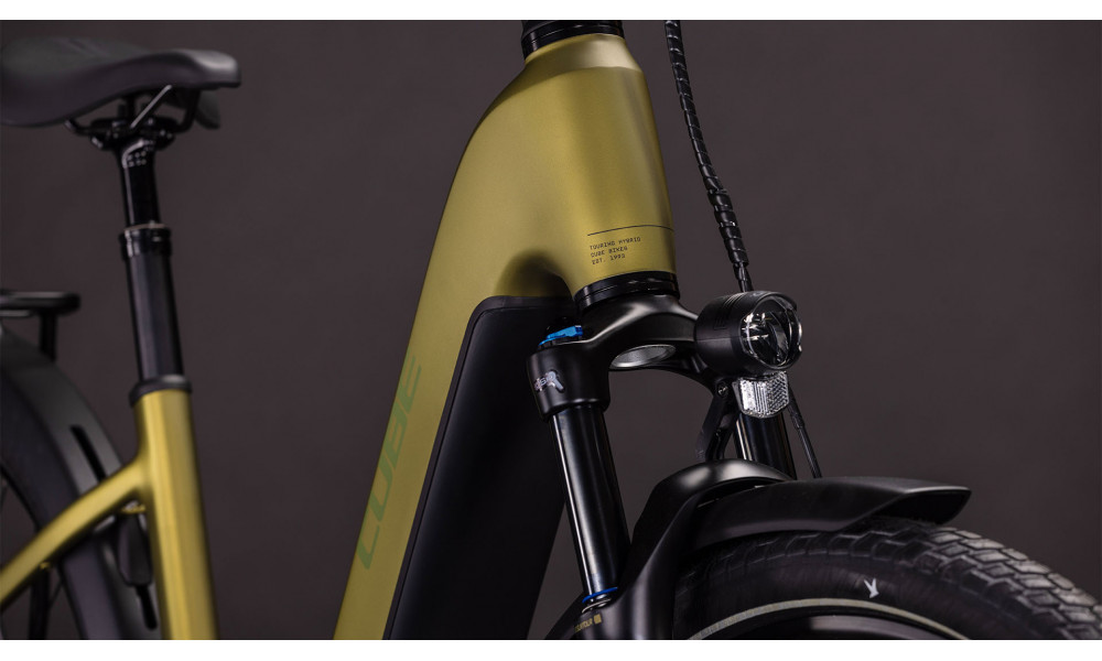 Elektrinis dviratis Cube Touring Hybrid Pro 800 Easy Entry goldenlime'n'black 2026 - 2