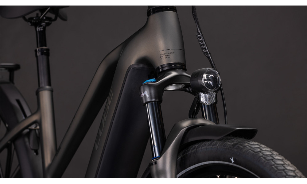 Elektrinis dviratis Cube Touring Hybrid Comfort SLX 800 Trapeze charcoal'n'chrome 2026 - 2