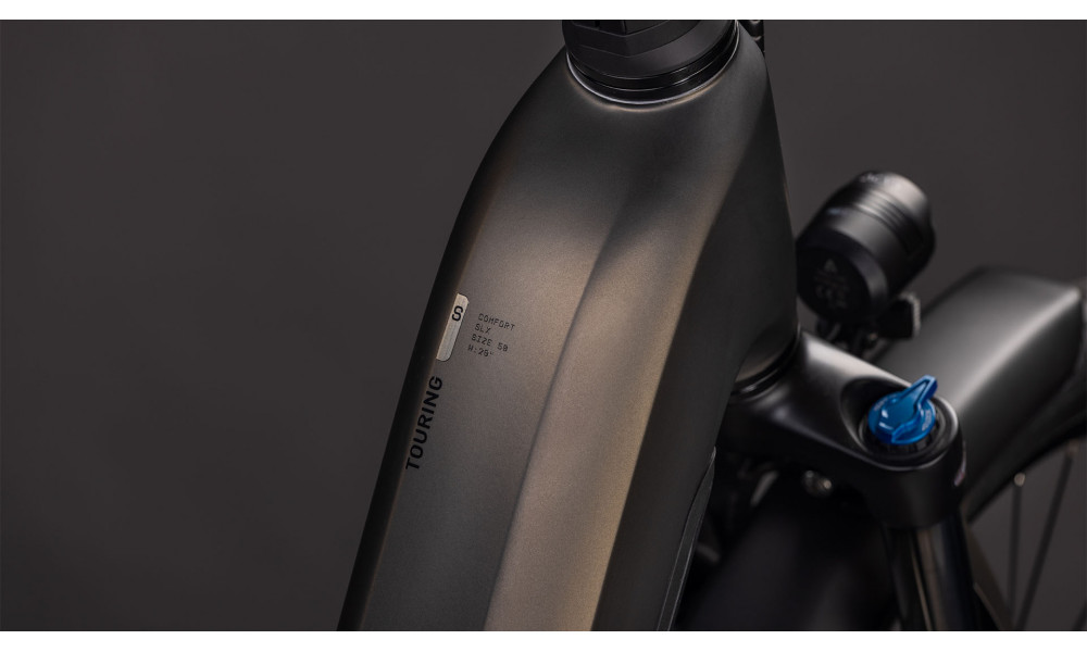 Elektrinis dviratis Cube Touring Hybrid Comfort SLX 800 Easy Entry charcoal'n'chrome 2026 - 6