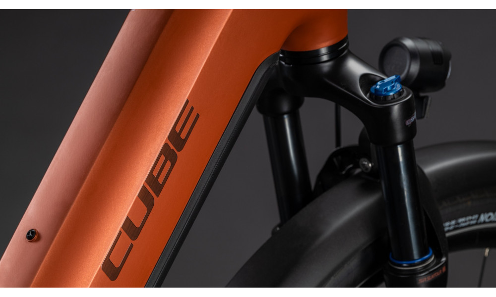 Elektrinis dviratis Cube Touring Hybrid Comfort SLX 800 Easy Entry chilli'n'chrome 2026 - 5