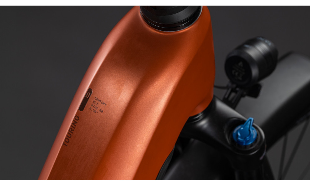 Elektrinis dviratis Cube Touring Hybrid Comfort SLX 800 Easy Entry chilli'n'chrome 2026 - 6