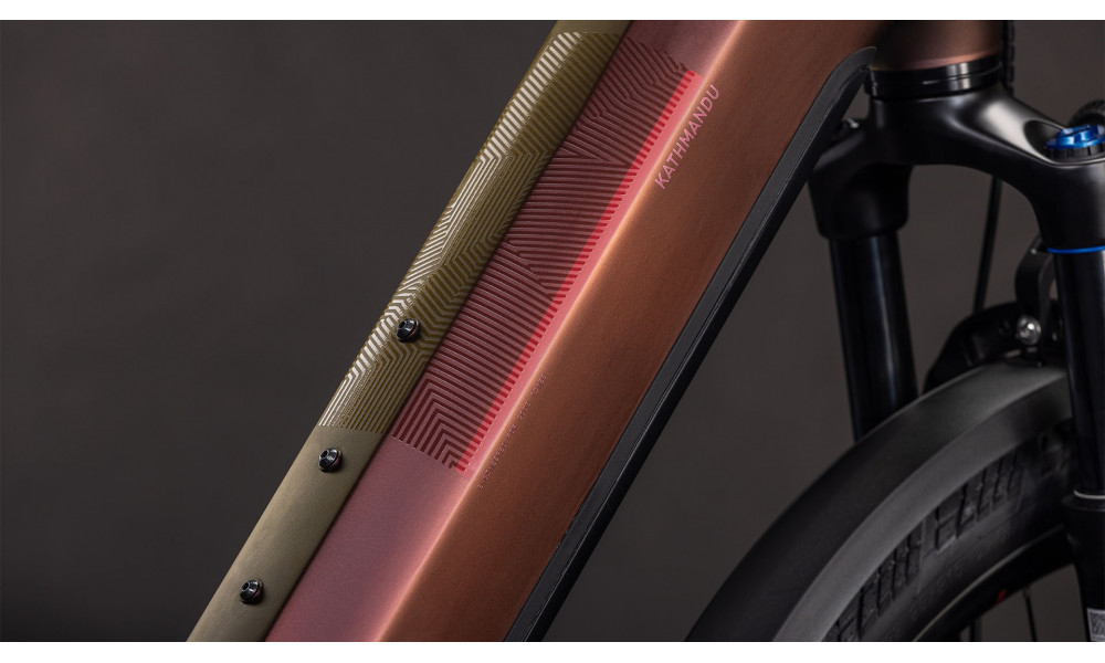 Elektrinis dviratis Cube Kathmandu Hybrid Pro 800 Easy Entry sunglow'n'chrome 2026 - 5