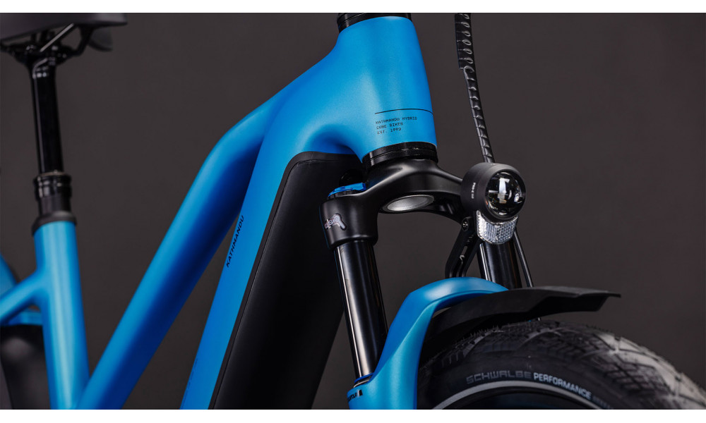 Elektrinis dviratis Cube Kathmandu Hybrid Comfort Pro 800 Trapeze azure'n'black 2026 - 3