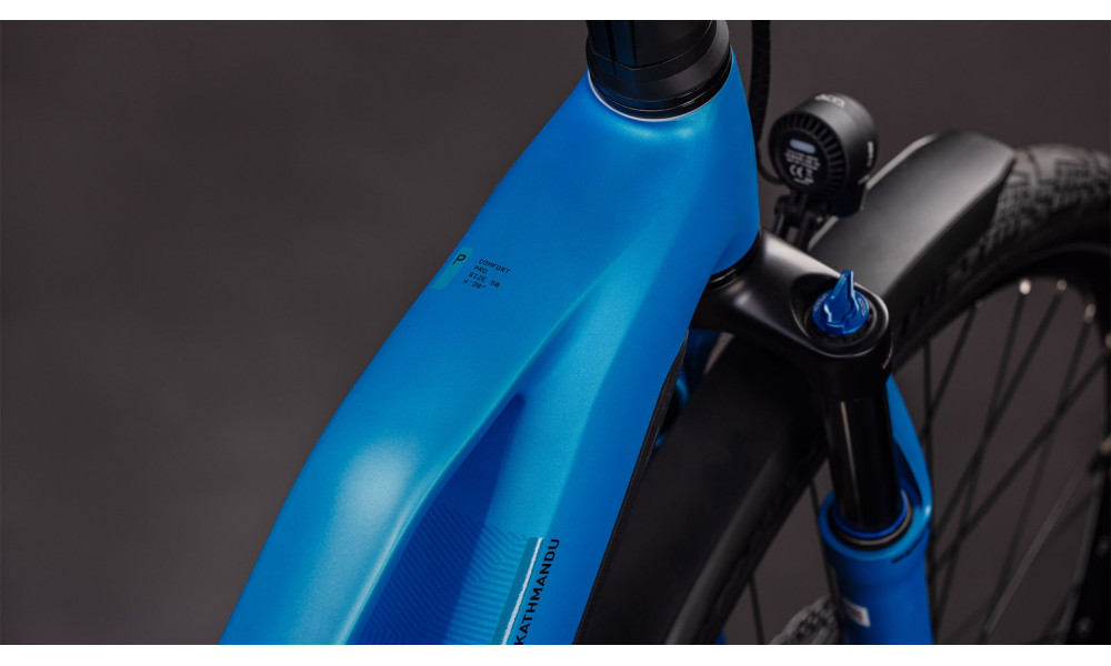 Elektrinis dviratis Cube Kathmandu Hybrid Comfort Pro 800 Trapeze azure'n'black 2026 - 7