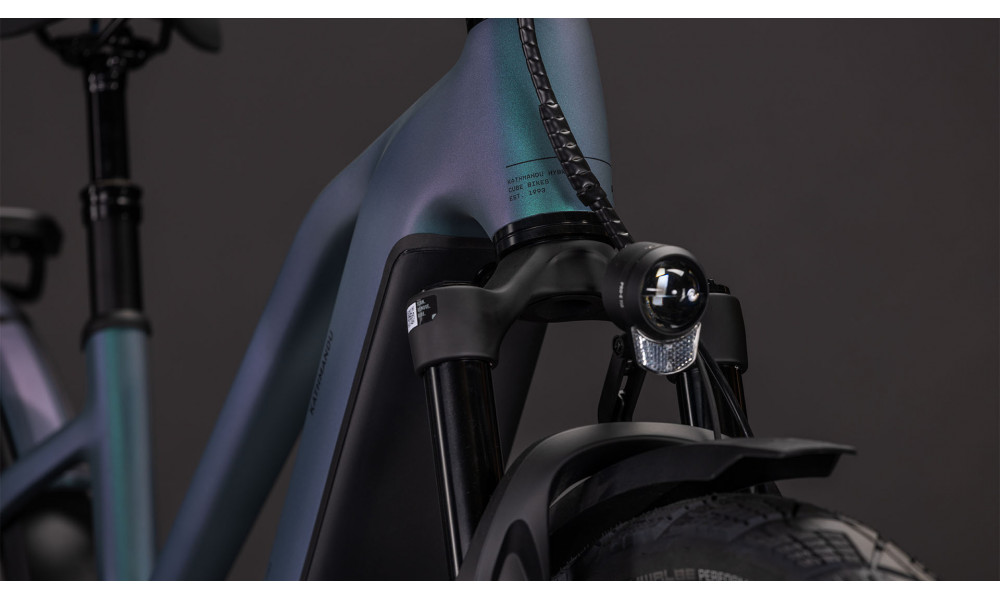 Elektrinis dviratis Cube Kathmandu Hybrid EXC 800 Trapeze smaragdgrey'n'prism 2026 - 2