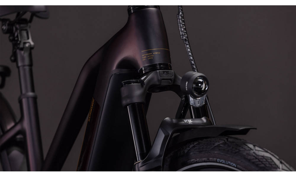 Elektrinis dviratis Cube Kathmandu Hybrid Comfort SLX 800 Trapeze solareclipse'n'gold 2026 - 2