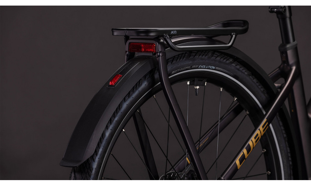 Elektrinis dviratis Cube Kathmandu Hybrid Comfort SLX 800 Trapeze solareclipse'n'gold 2026 - 4