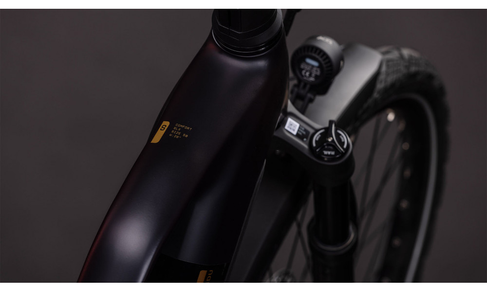 Elektrinis dviratis Cube Kathmandu Hybrid Comfort SLX 800 Trapeze solareclipse'n'gold 2026 - 7