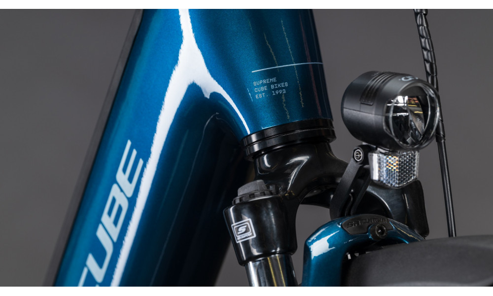 Elektrinis dviratis Cube Supreme RT Hybrid Comfort EX 600 Easy Entry 26 nautica'n'prism 2026 - 2