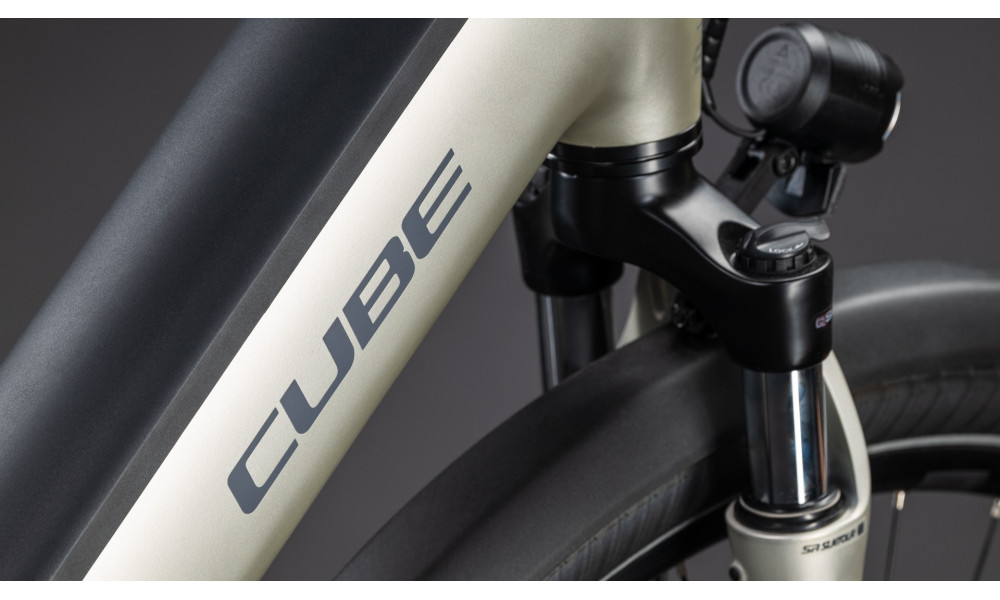 Elektrinis dviratis Cube Supreme RT Hybrid Comfort EXC 600 Easy Entry champagne'n'grey 2026 - 6