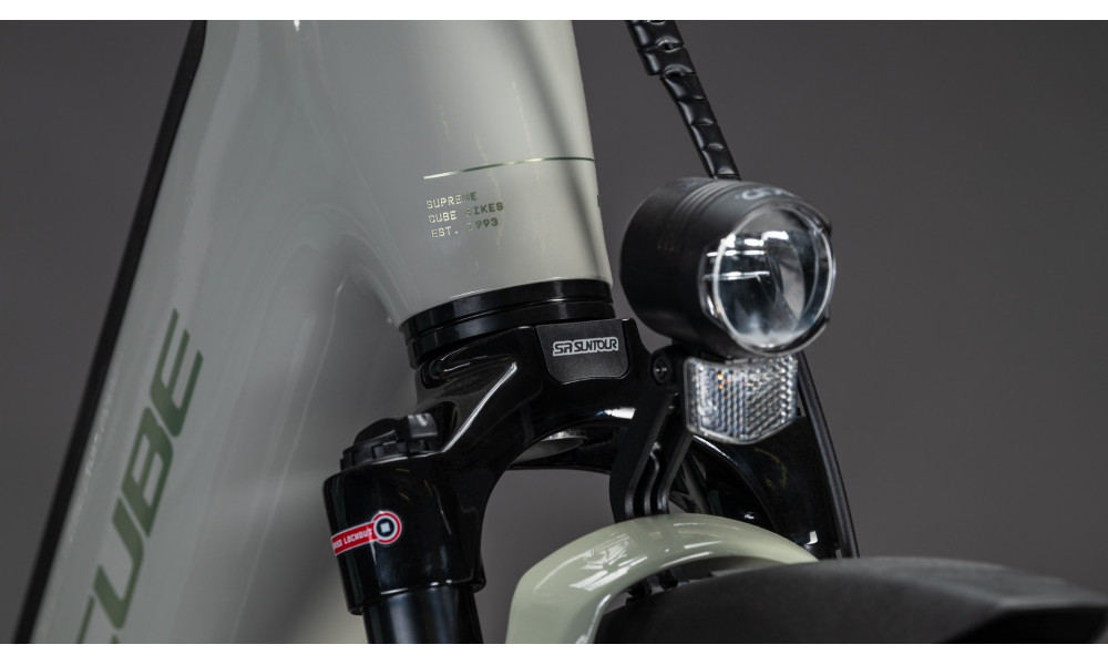 Elektrinis dviratis Cube Supreme Hybrid Deluxe ONE 600 Easy Entry 26 ashgreen'n'chrome 2026 - 2