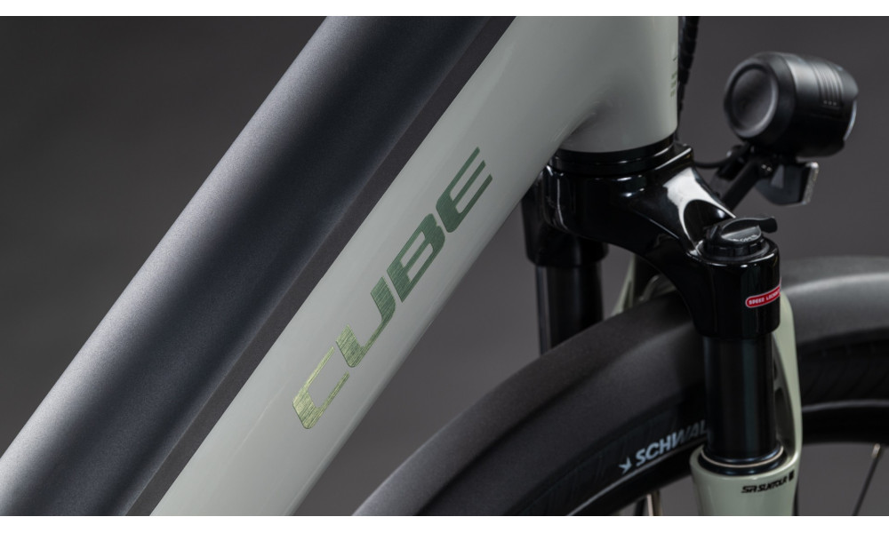 Elektrinis dviratis Cube Supreme Hybrid Deluxe ONE 600 Easy Entry ashgreen'n'chrome 2026 - 5