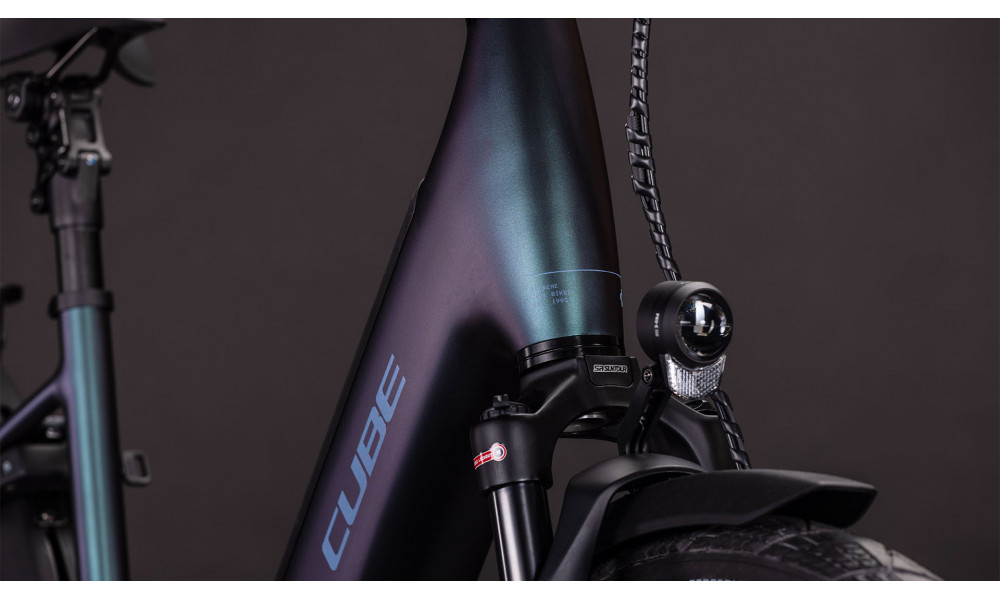 Elektrinis dviratis Cube Supreme Hybrid Deluxe SLT 600 Easy Entry metalblue'n'reflex 2026 - 2